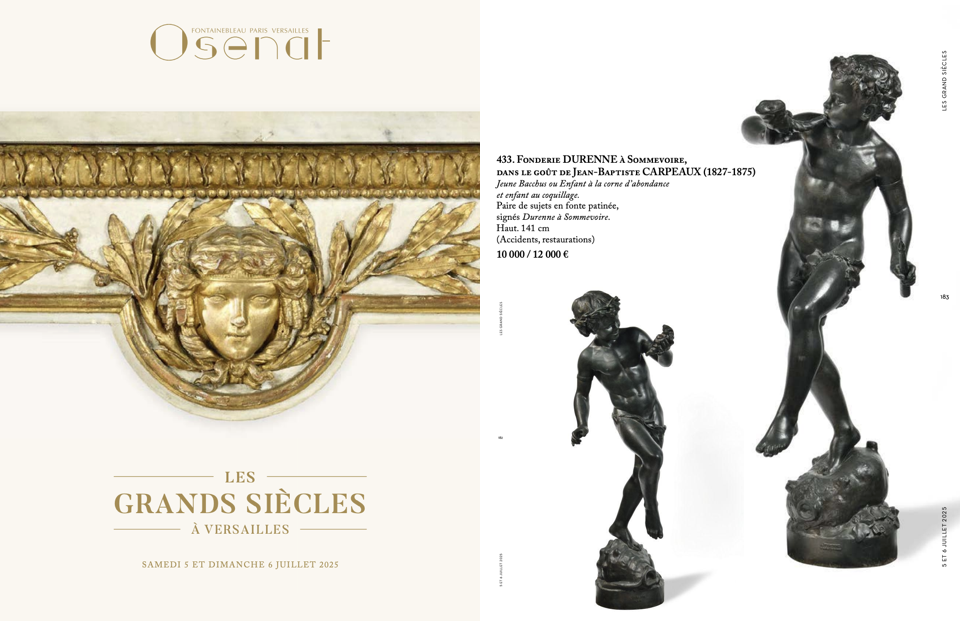 Sculture in bronzo 'Satiri che suonano e danzano'